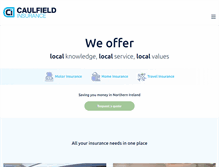 Tablet Screenshot of caulfieldinsurance.com
